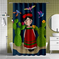 Frida Kahlo Doll Shower Curtain 48  X 72  (small)  by Valentinaart