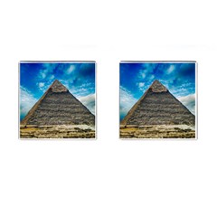 Pyramid Egypt Ancient Giza Cufflinks (square) by Celenk