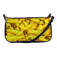 Yellow Banana Fruit Vegetarian Natural Shoulder Clutch Bags by Celenk