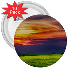 Countryside Landscape Nature Rural 3  Buttons (10 Pack)  by Celenk