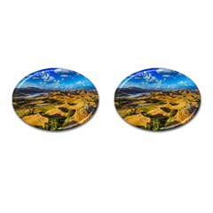 Hills Countryside Landscape Rural Cufflinks (oval)