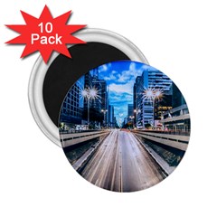 Urban Street Cityscape Modern City 2 25  Magnets (10 Pack) 