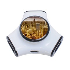 New York Empire State Building 3-port Usb Hub by Celenk