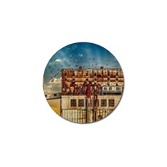 Ruin Abandoned Building Urban Golf Ball Marker (10 Pack) by Celenk