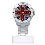 Union Jack Flag Uk Patriotic Plastic Nurses Watch Front