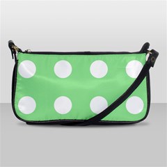 Lime Dot Shoulder Clutch Bags by snowwhitegirl