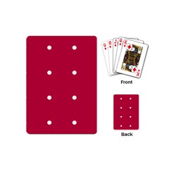 Red Dot Playing Cards (mini)  by snowwhitegirl