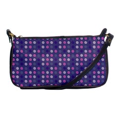 Violet Grey Purple Eggs On Grey Blue Shoulder Clutch Bags