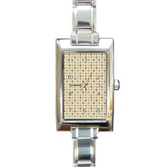 Green Brown Eggs Rectangle Italian Charm Watch