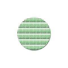 Greenish Dots Golf Ball Marker by snowwhitegirl