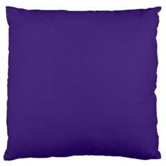 Dark Grape Purple Large Flano Cushion Case (one Side) by snowwhitegirl