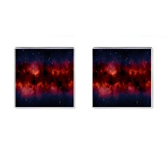 Astronomy Space Galaxy Fog Cufflinks (square) by Nexatart