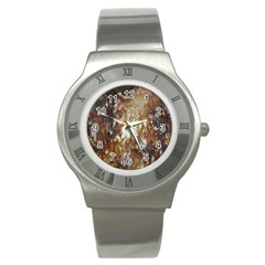 Rusty Texture Pattern Daniel Stainless Steel Watch by Nexatart