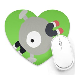 Magnemite (blue) Heart Mousepads by SamEarl13