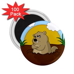 Groundhog Day 2 25  Magnets (100 Pack)  by Valentinaart