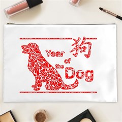 Year Of The Dog - Chinese New Year Cosmetic Bag (xxl)  by Valentinaart