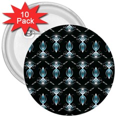 Seamless Pattern Background 3  Buttons (10 Pack) 