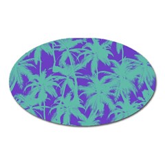 Electric Palm Tree Oval Magnet by jumpercat