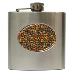 Pattern Background Ethnic Tribal Hip Flask (6 Oz)