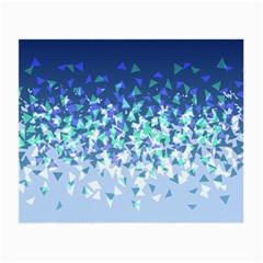 Blue Disintegrate Small Glasses Cloth (2-side) by jumpercat