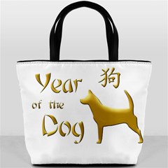 Year Of The Dog - Chinese New Year Bucket Bags by Valentinaart