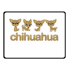 Chihuahua Fleece Blanket (small) by Valentinaart