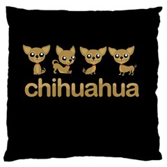 Chihuahua Large Cushion Case (one Side)