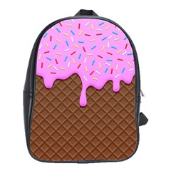 Chocolate And Strawberry Icecream School Bag (large) by jumpercat