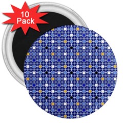 Persian Block Sky 3  Magnets (10 Pack)  by jumpercat