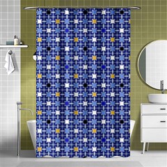 Persian Block Sky Shower Curtain 48  X 72  (small)  by jumpercat