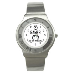 Gamer Stainless Steel Watch by Valentinaart