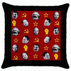 Communist Leaders Throw Pillow Case (black) by Valentinaart