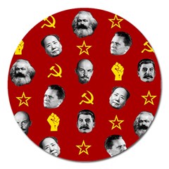 Communist Leaders Magnet 5  (round) by Valentinaart