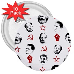 Communist Leaders 3  Buttons (10 Pack)  by Valentinaart