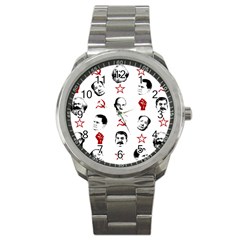 Communist Leaders Sport Metal Watch by Valentinaart