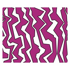 Electric Pink Polynoise Double Sided Flano Blanket (small)  by jumpercat