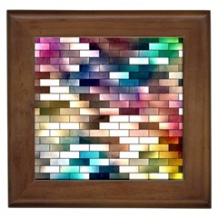 Background Wall Art Abstract Framed Tiles by Nexatart