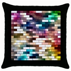 Background Wall Art Abstract Throw Pillow Case (black) by Nexatart