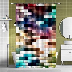 Background Wall Art Abstract Shower Curtain 48  X 72  (small)  by Nexatart