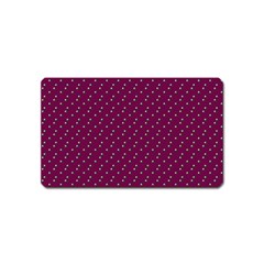 Pink Flowers Magenta Magnet (name Card) by snowwhitegirl