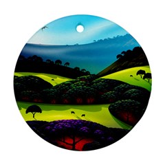 Morning Mist Ornament (round) by ValleyDreams