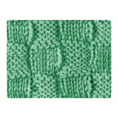 Knitted Wool Square Green Double Sided Flano Blanket (mini)  by snowwhitegirl