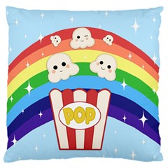 Cute Kawaii Popcorn Standard Flano Cushion Case (two Sides)