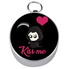 Cute Grim Reaper Silver Compasses by Valentinaart