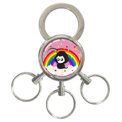 Cute Grim Reaper 3-ring Key Chains by Valentinaart