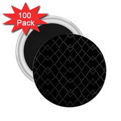 Black And White Grid Pattern 2 25  Magnets (100 Pack)  by dflcprints