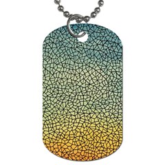 Background Cubism Mosaic Vintage Dog Tag (one Side) by Nexatart