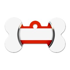 Austria Country Nation Flag Dog Tag Bone (one Side) by Nexatart