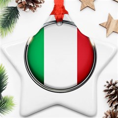 Italy Country Nation Flag Ornament (star) by Nexatart