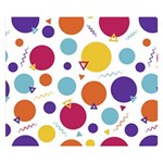 Background Polka Dot Double Sided Flano Blanket (Small)  50 x40  Blanket Front